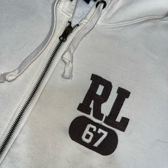 Vintage 2000’s Polo Ralph Lauren 67 Zip Up Hoodie (Flawed) - Picture 2 of 8